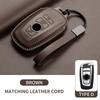 Genuine Leather Auto Smart Key Fob Cover Case Housing Fit For Bmw X1 X3 X5 X6 X7 1 3 5 6 7 Series G20 G30 G11 F15 F16 G01 G02 F48 Keyless Key Fob