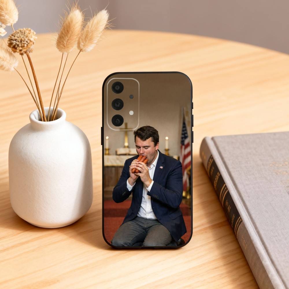 

Goodbye C-Charlie-E K-Kirk Phone Case For Samsung S25,24,23,22,30,21,10,9,Ultra,Plus,Lite,FE,4,5 G Soft Black Case Samsung S24fe