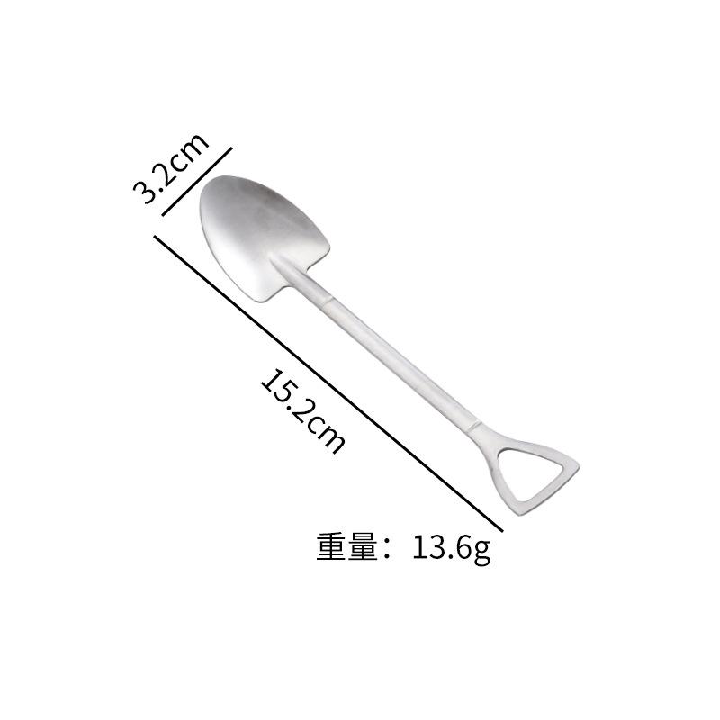 

Креативная ложка-лопатка из нержавеющей стали Мини-ложка для кофе Фрукты Мороженое Десертные ложки Кухонные совки Посуда Набор столовых приборов