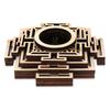 Solid To Use Lotus Pattern Crystal Carving Wooden Ornaments Crystal Ball Base Meditation Decor Wood Base