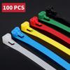 100 PCS Durable Self-locking Zip Ties Multi Purpose Car Instrument Zip Ties  for Auto Repairing