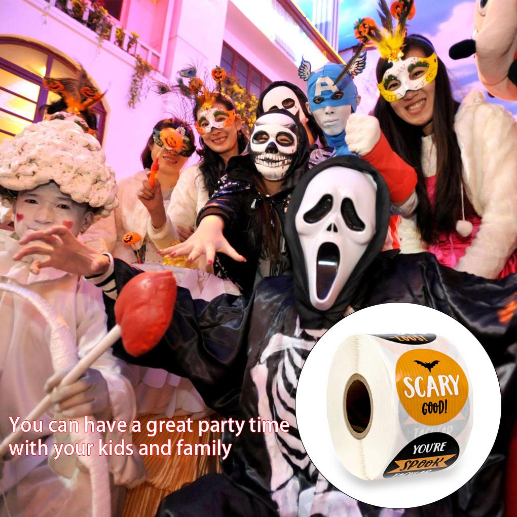 Halloween Packaging Sticker Festival Party Gift Label Candy Box Scrapbooking Horror Spooky Creepy Packing Seal Decoration