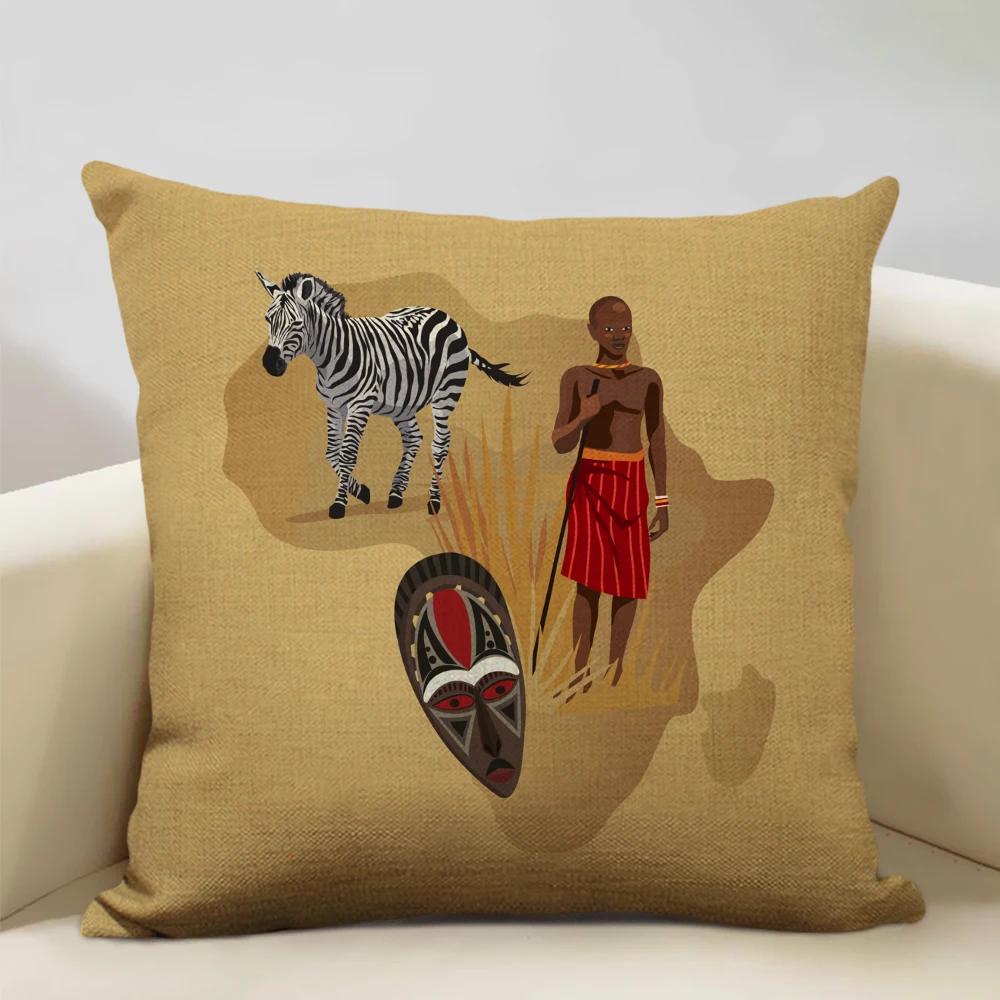 Ethnic Tribe Decorative Throw Pillow Case African Pattern Cushion Cover Home Sofa Decor Pillowcase Universal in All Seasons