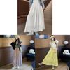 Women High Waist Chiffon Skirt With Cotton Blend Fabric For Casual Summer Wear