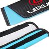 2Pcs Car Seat Adjuster Carbon Fiber Car Seat Belts Protect Shoulder Pad For Lexus NX IS 250 RX GS UX RX300 RX350 CT200H ES LX GX
