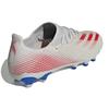 adidas X Ghosted 3 Round Toe Lace-Up MG (Rubber Short Studs) Durable Soccer Shoes Men Soccer Shoes Gray Red G54839