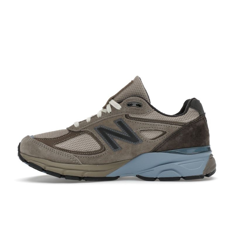 AURALEE X New Balance 990v4 Made In USA London Fog Unisex Sneakers Brown Turkish-Coffee Blue-Shadow U990AR4
