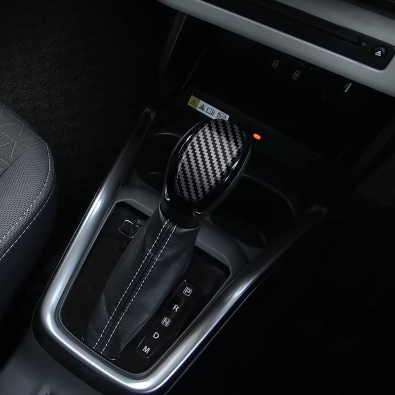 Car Shift Knob Trim Sticker For Jimny Nomade 2025 Interior Auto Accessory Parts Carbon Fiber Pattern