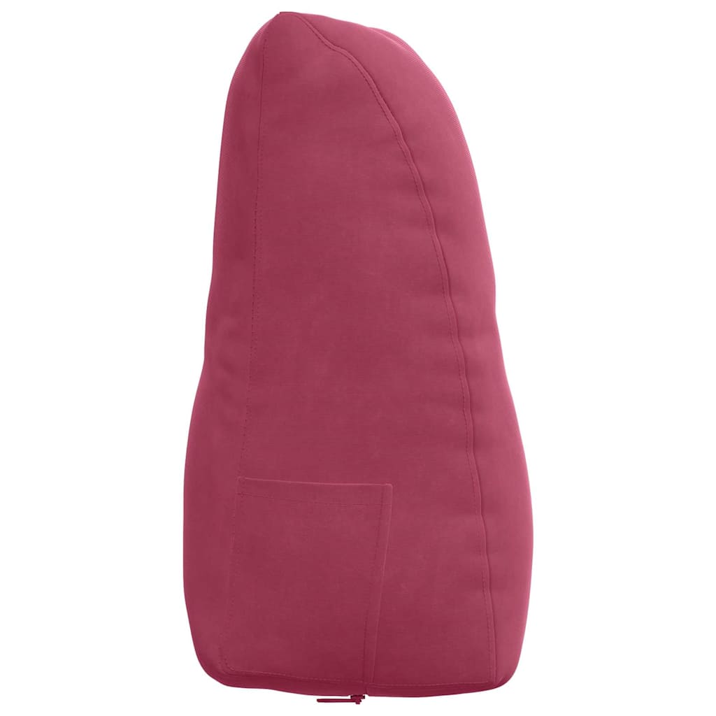 Back Cushion Burgundy Red 80 x 24 x 50 cm Velvet