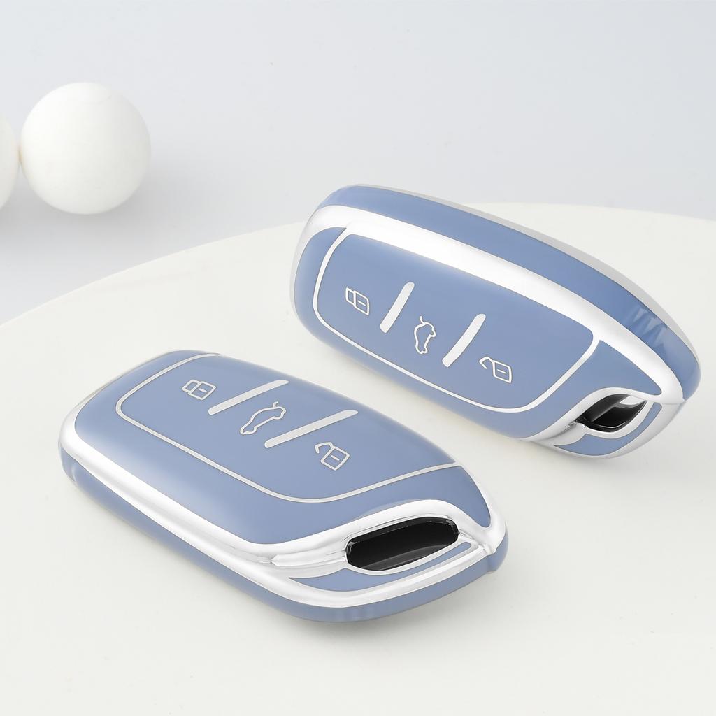 Car Key Cover For MG Ev mg4 HS GT ZS ZX MG5 MG6 Car accessories Fob Key Case for Morris Garages Roewe RX3 RX5 RX8 i6 i5 3 button