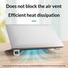 Laptop Stand Mini Foldable Holder Portable Invisible Bracket Adjustable Non Slip Lightweight for Office School Desk Use