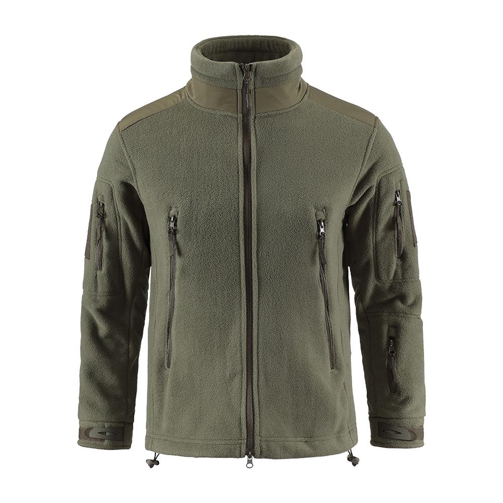 ESDY Men's Double-Sided Thick Camouflage Fleece Outdoor Jacket