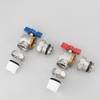 Brass Plated Angle Ball Valve for Floor Heating Manifold with PPR Single Heat Fusion Male Thread