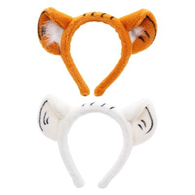 Plüss Hajpánt Bolyhos Tigris Fül Témájú Buli Előadás Fejdísz Arcmosás Fejpánt Cosplay Hajkiegészítők