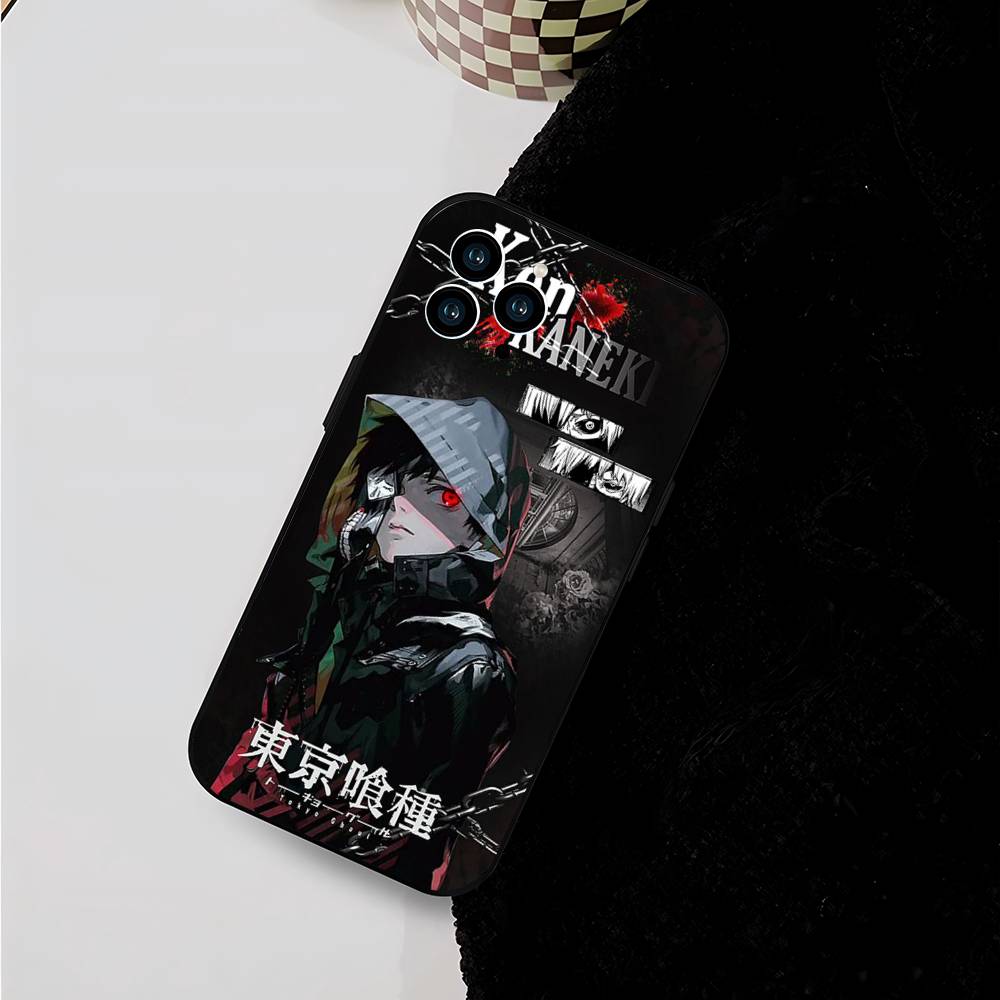 Tokyo Ghoul For iPhone 17 air 16 15 14 13 12 11 Pro Black Soft Cover Phone Case