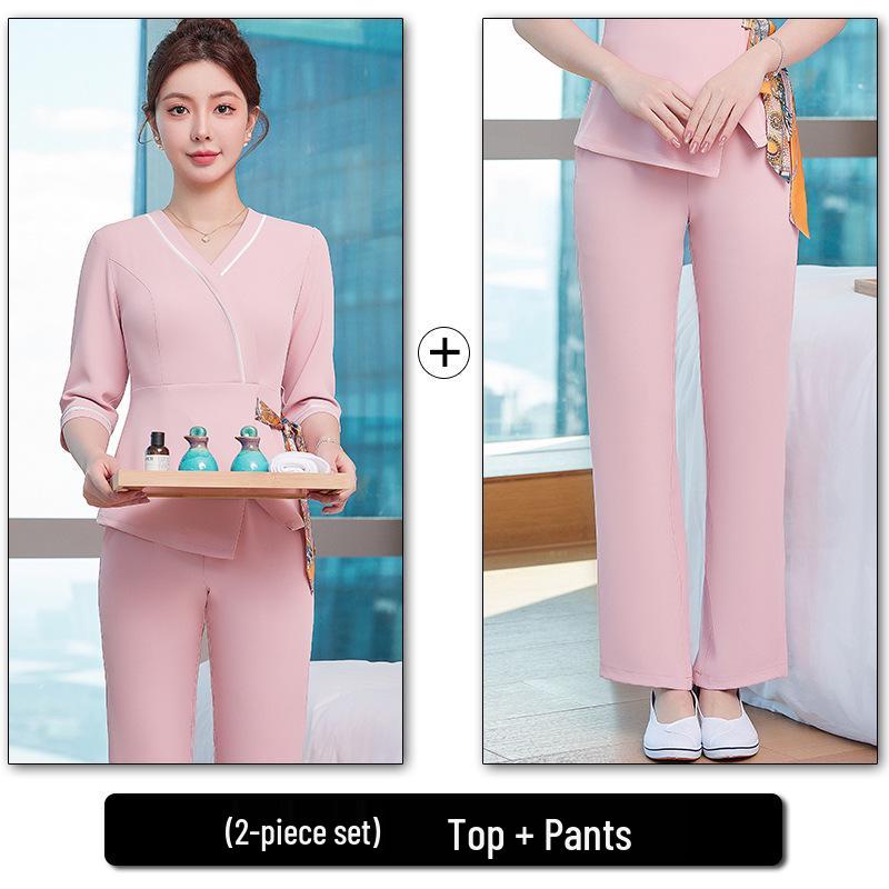 2025 Women's Slimming Beautician & Spa Short Sleeve Uniform