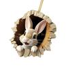 KX4B Easters Rabbit Decors Colorful Handmade Easters Ornament Acrylic Texture Suitable for Storefronts and Party Enthusiasts