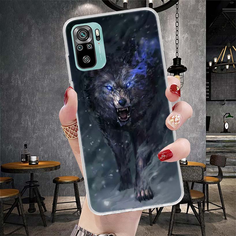 Angry Animal Wolf Fierce Soft Phone Case For Xiaomi Redmi Note 15 14 14S 13 12 Pro Plus 12S 11 11S 11E 10 10S 11T 5G Fundas Coqu