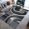 Stylish Geometric lines Washable Modern 3D Printing Carpet Mat for Living Room Bedroom Toilets Home Decoration Rugs