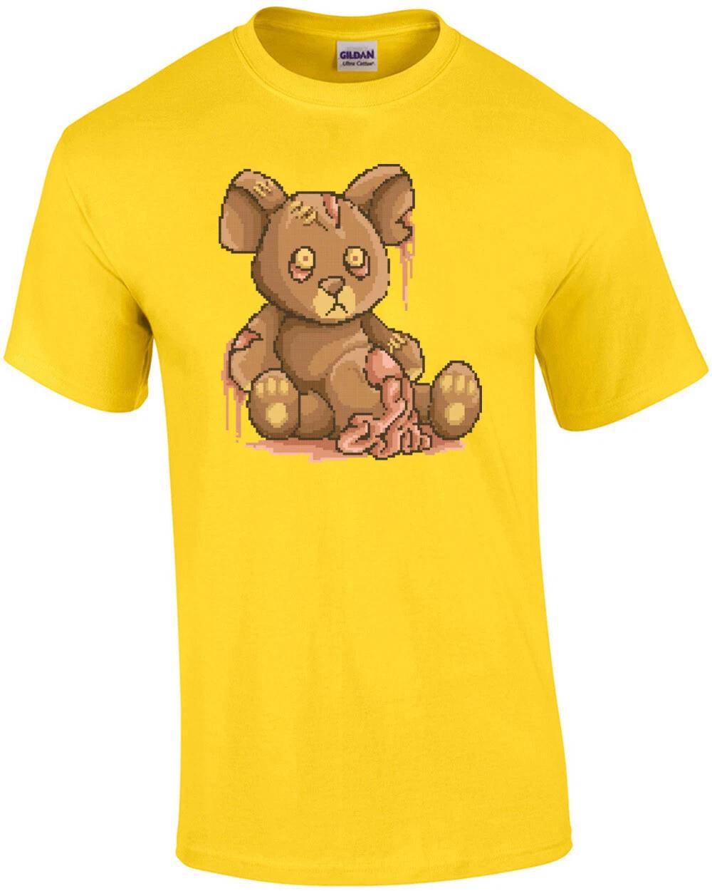 Zombie Teddy Bear Retro T-Shirt 3XL