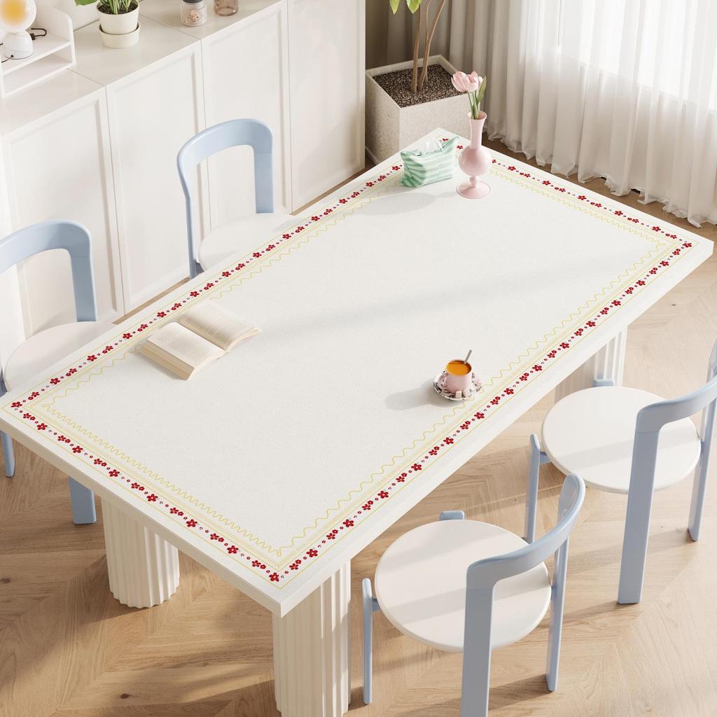 Luxury Leather Waterproof Heat-Resistant Dining Table Mat: Elegant Oil-Proof Desktop Pad for Coffee Tables and Living Rooms