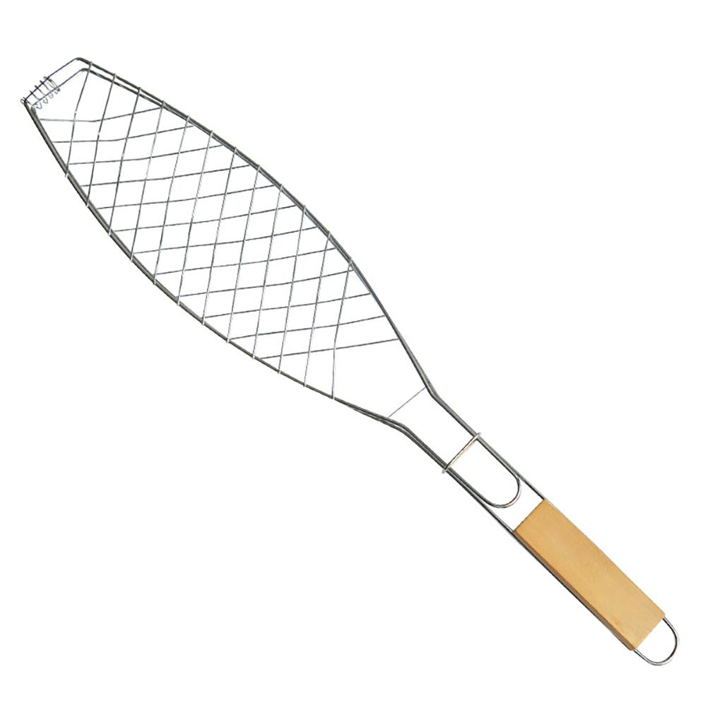 

Grill Barbecue Clip Fish Roasting Basket Holder Barbecue Tools срібний