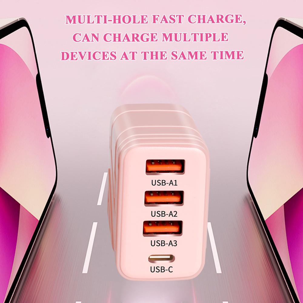 Carregador PD USB Tipo C de alta velocidade, carregamento rápido, adaptador de parede para celular para iPhone 16 15 14 Huawei Xiaomi Samsung S23