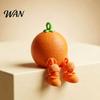 Creative Fruit Figurine 3D Printed Figure Collectible Cute Banana Orange Blueberry Cherry For Adults Shelf Ornament with Dangling Legs for Home Office
