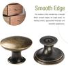 Lot de 12 boutons de meuble 30 mm - vintage antique laiton/bronzé - poignées tiroir