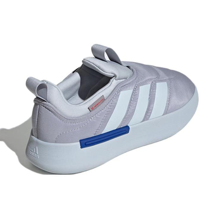 Adidas Adipuff Trendy Mote Sklisikre Slitesterke Lavsko Fritidssko Unisex Fritidssko Grå Blå JP7707