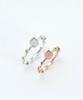 Vivus Ventana Diamant Slim Rose Gold Silver Ring