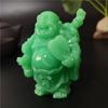 Leuchtende Lachende Buddha Statue Skulptur Mann-made Jade Stein Heimdekoration Feng Shui Glücksbringer Maitreya Buddha Statuen Figuren