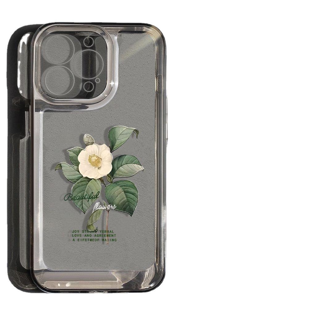 Daqing Jasmine Is Suitable for iPhone17promax Mobile Phone Case 16pro Niche 15 Apple 13 All-inclusive 14 Premium.