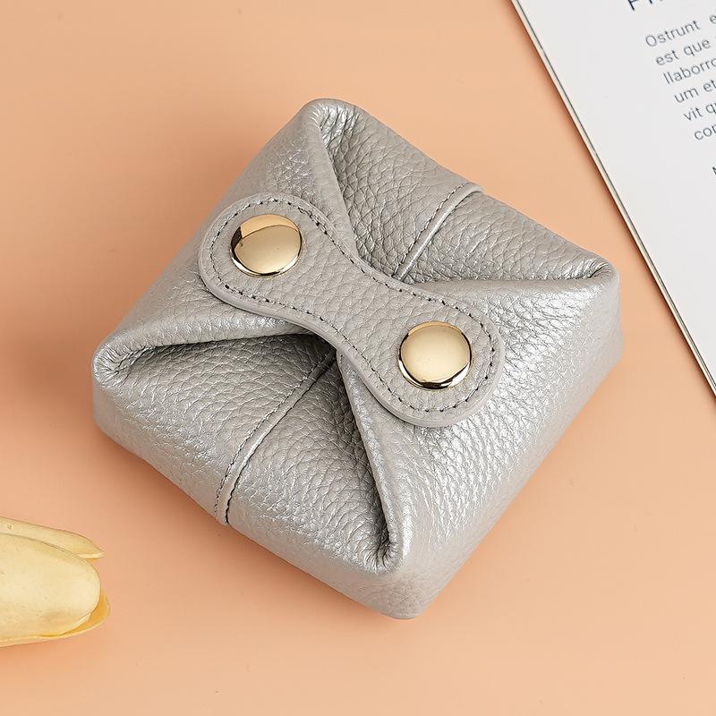 Stylish Mini Cowhide Coin & Lipstick Purse for Women