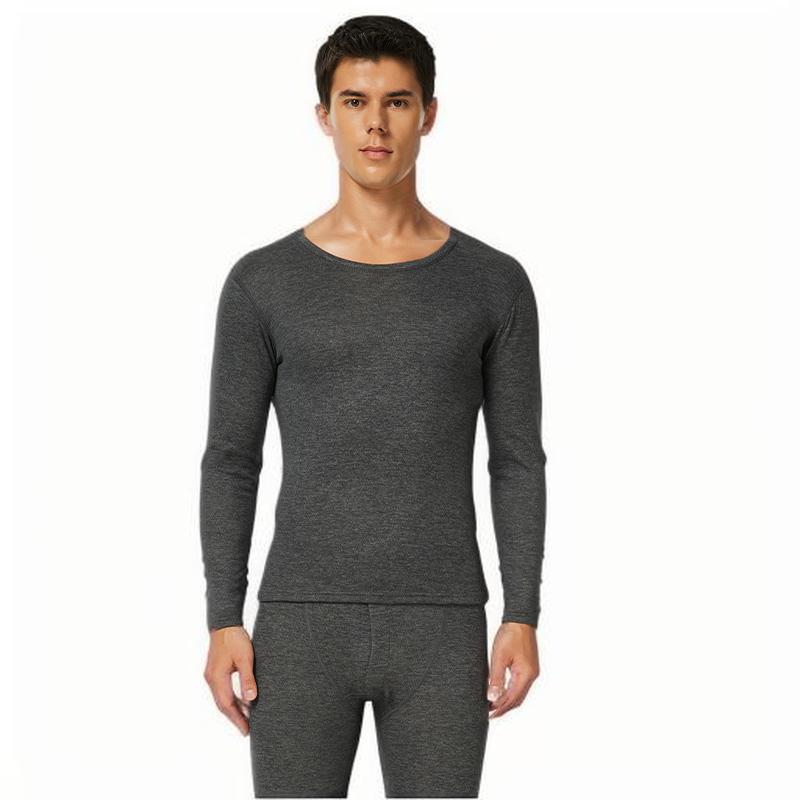 Men's and Women's Wool Silk Thermal Underwear Set – Warm, Thick, Velvet-Lined, Autumn Pants for Couples