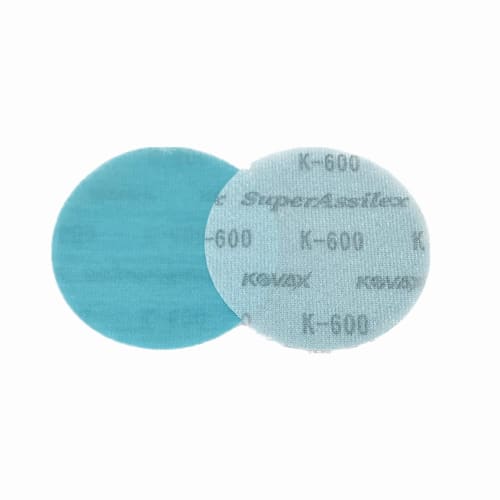 KOVAX Super Acilex Sky Fine Discs (Box), Velcro, 75mm Round, No Hole, P-0, 600-grit Equivalent, 100 Discs Per Box