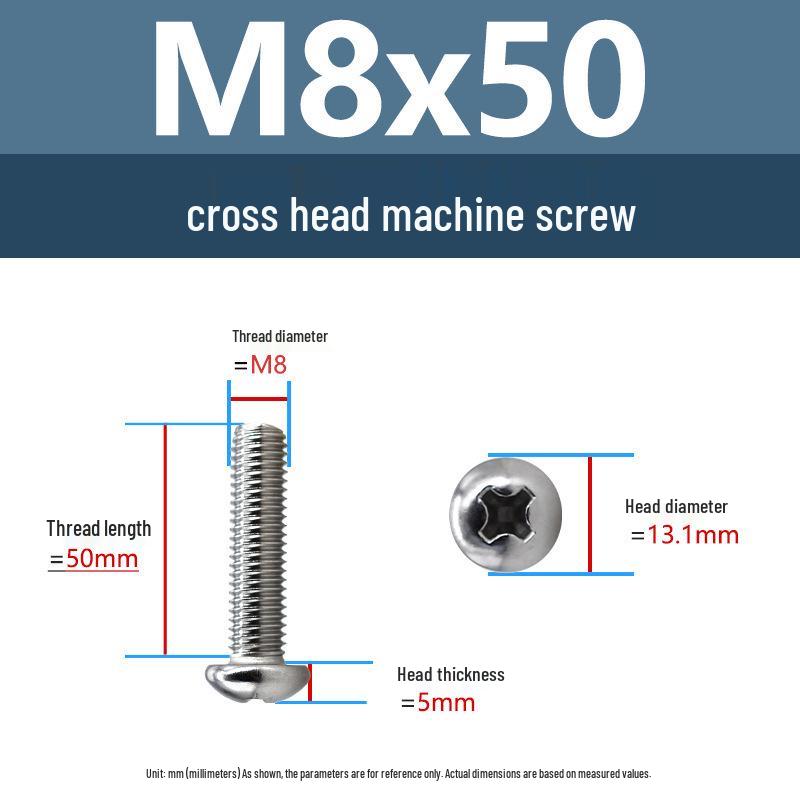 Yigu Direct 304 Edelstahl Kreuzschlitz Senkkopfschrauben M6-M10 Maschinengewinde
