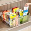 Plastic Spice Storage Box with Adjustable Partitions | Multifunctional Kitchen Storage Box for Storing Spices and Snacks
