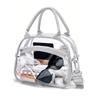 Zipper Transparent Crossbody Bag Waterproof with Adjustable Strap Hand-held Wash Bag PVC Large Capacity Clear Shoulder Bag Women