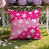 Colorful Daisies Cushion Cover Home & Car Dual-Scene Pillow Cover: Reversible for Premium Comfort