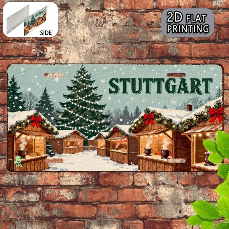 Motorcycle Souvenir License Plate, Metal Auto Wall Decor 15x30cm