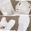 Fashion Shoes Women Sandals 2025 Summer New Fashion Platform Shoes Breathable Eugene Yarn Mesh Hook & Loop Sandals Sandalias De Mujer