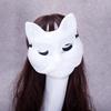 White DIY Paintable Gypsum Cat Mask for Street Dance