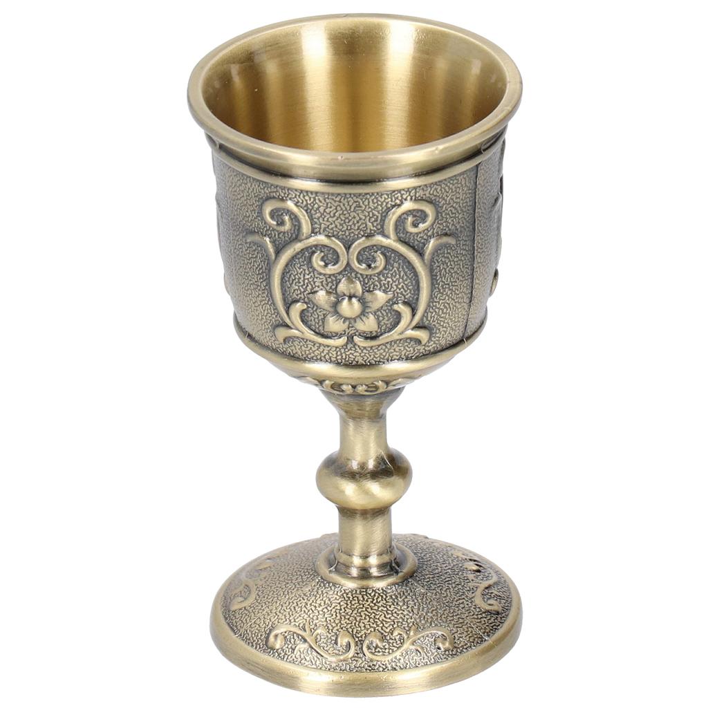 Bronze Wein Tasse Vintage Becher Geprägt Europäischen Royal Kelch Whisky Trinken Party SuppliesS