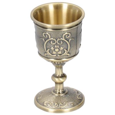 Bronze Wein Tasse Vintage Becher Geprägt Europäischen Royal Kelch Whisky Trinken Party SuppliesS