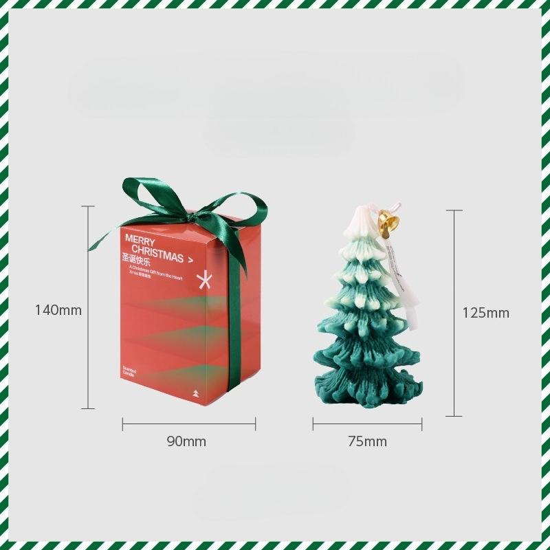 New Year Christmas Aromatherapy Candle Gift Christmas Tree Shaped Home Decoration Soy Wax Candles