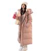 Autumn And Winter Down Cotton Jacket Women's Hooded Warm Jacket Medium Length Thick Cotton Jacket
