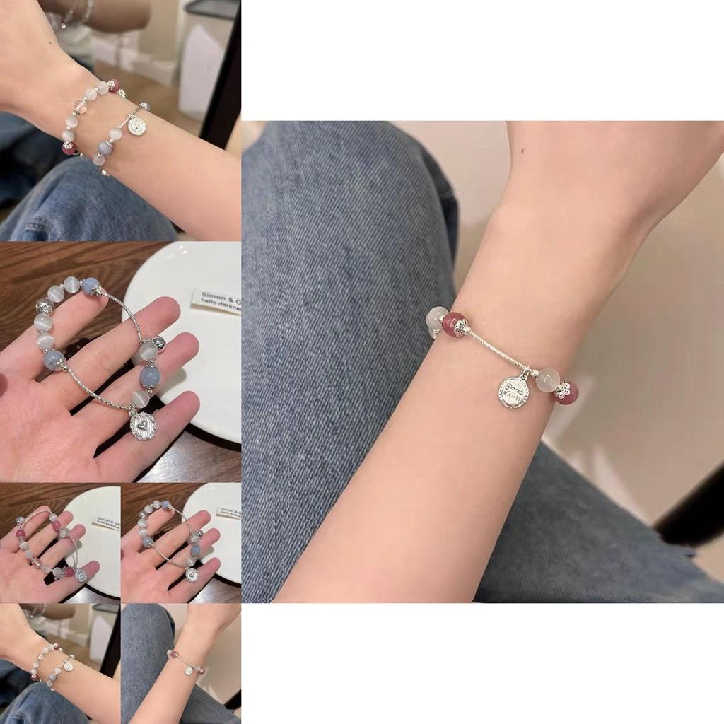 Exquisite New Chinese Heart Bracelet For Women Cat Eye Stone Charm