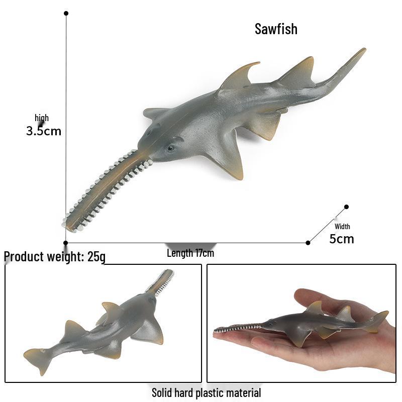 Solid Cross Water Drop Fish Simulation Toy Model - Bobo Sea Creature Ornament