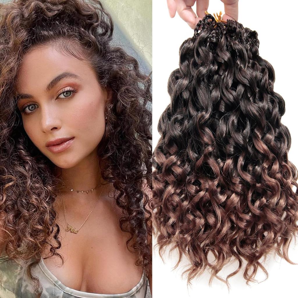 10”Gogo Curl Crochet Hair Short Curly Crochet Hair for Women Pre Looped Ocean Wave Crochet Hair Water Wave Crochet Braiding Hair